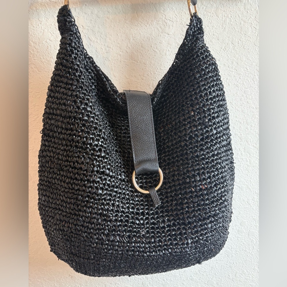 Laggo Raffia bag with braided shoulder strap - Picture 2 of 7